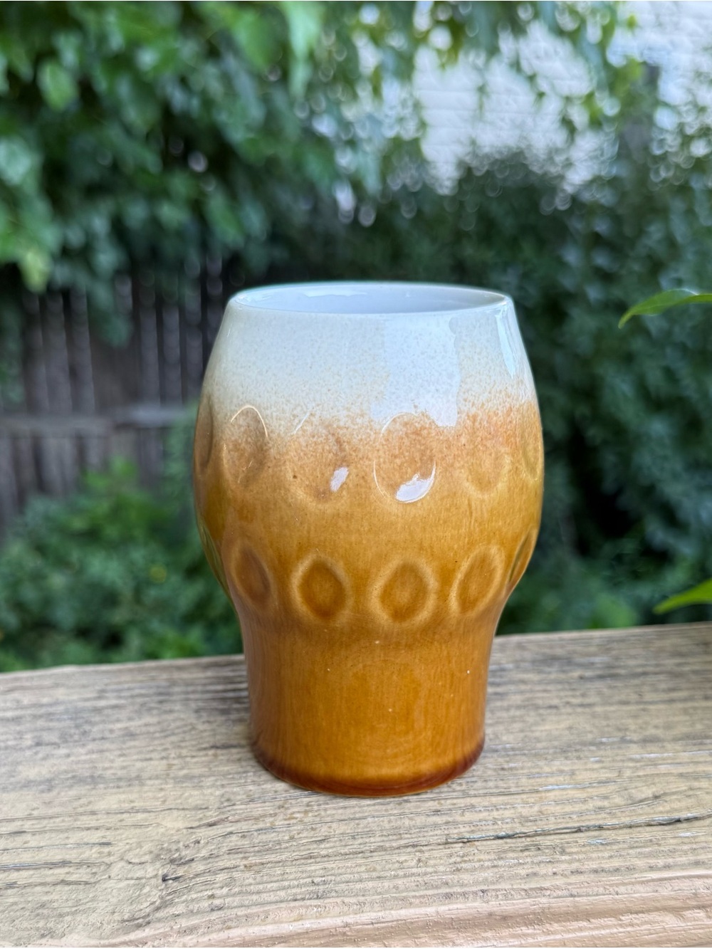 Ditmar Urbach Vintage Czech Ceramic Pottery Vase Czechoslovakia Brown Art Deco